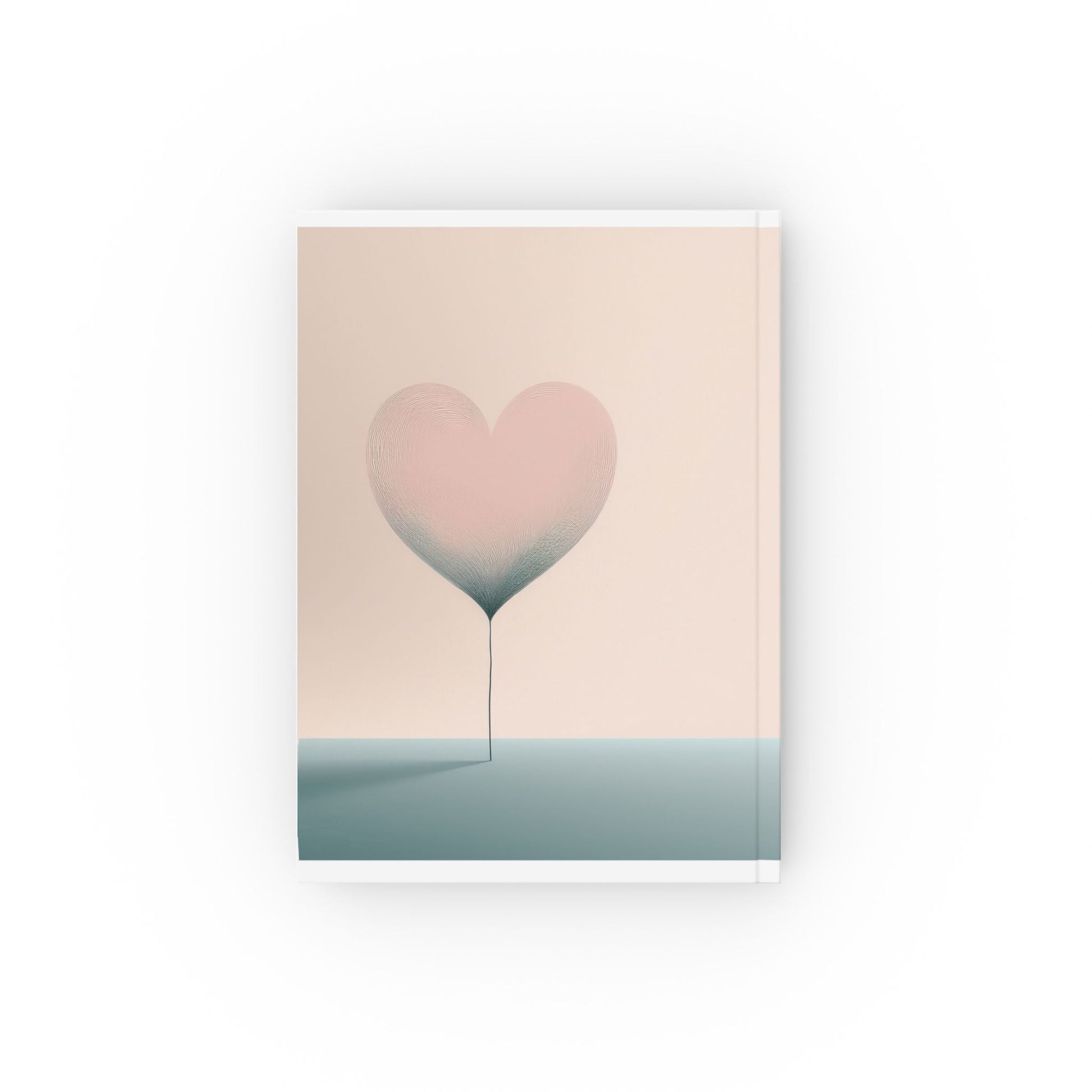 Minimalist Heart Journal with Hardback Cover and Choice of Page Styles
