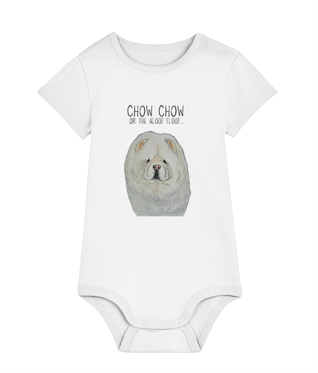 Cream Chow Chow Baby Bodysuit