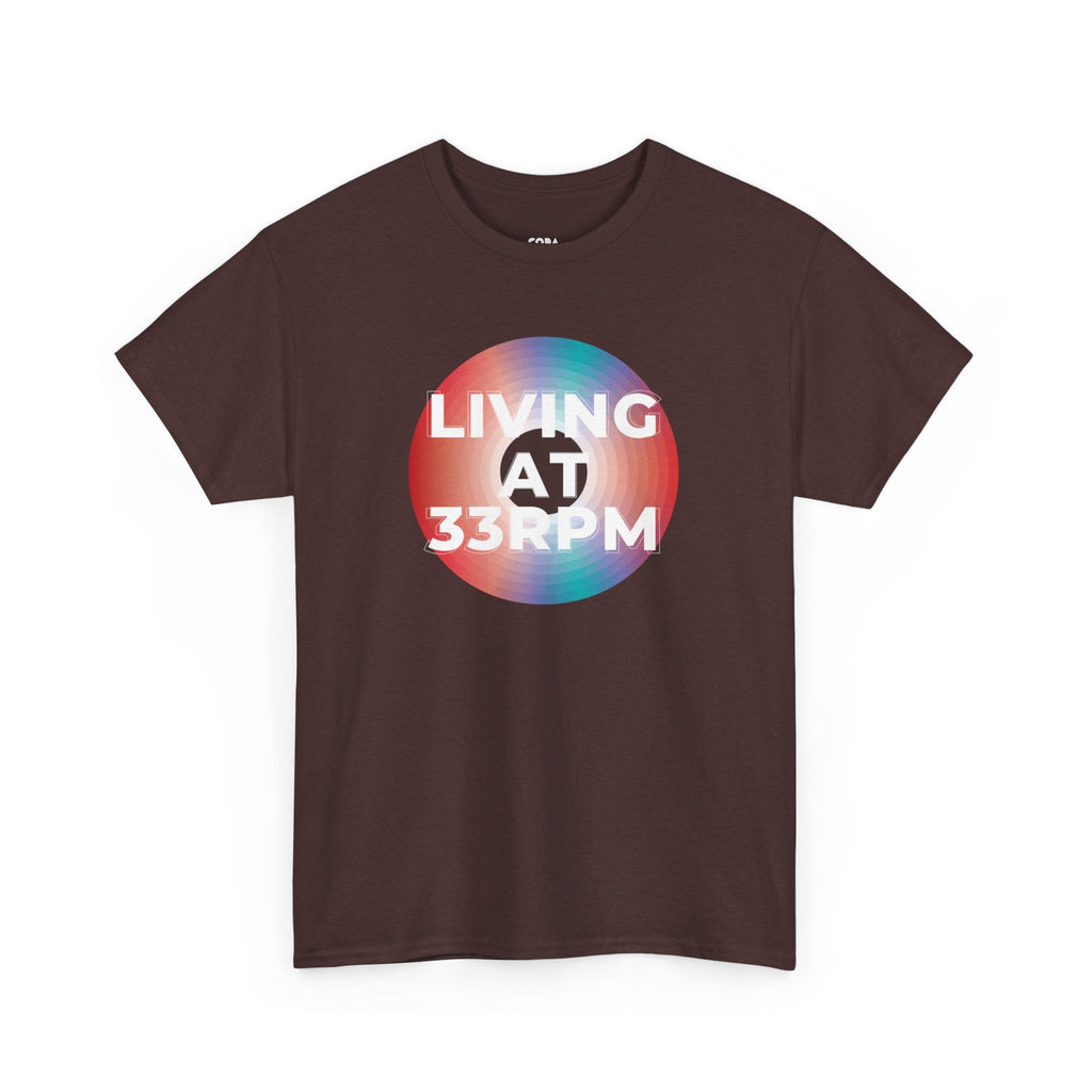 Living at 33rpm Men's Vinyl T-Shirt
