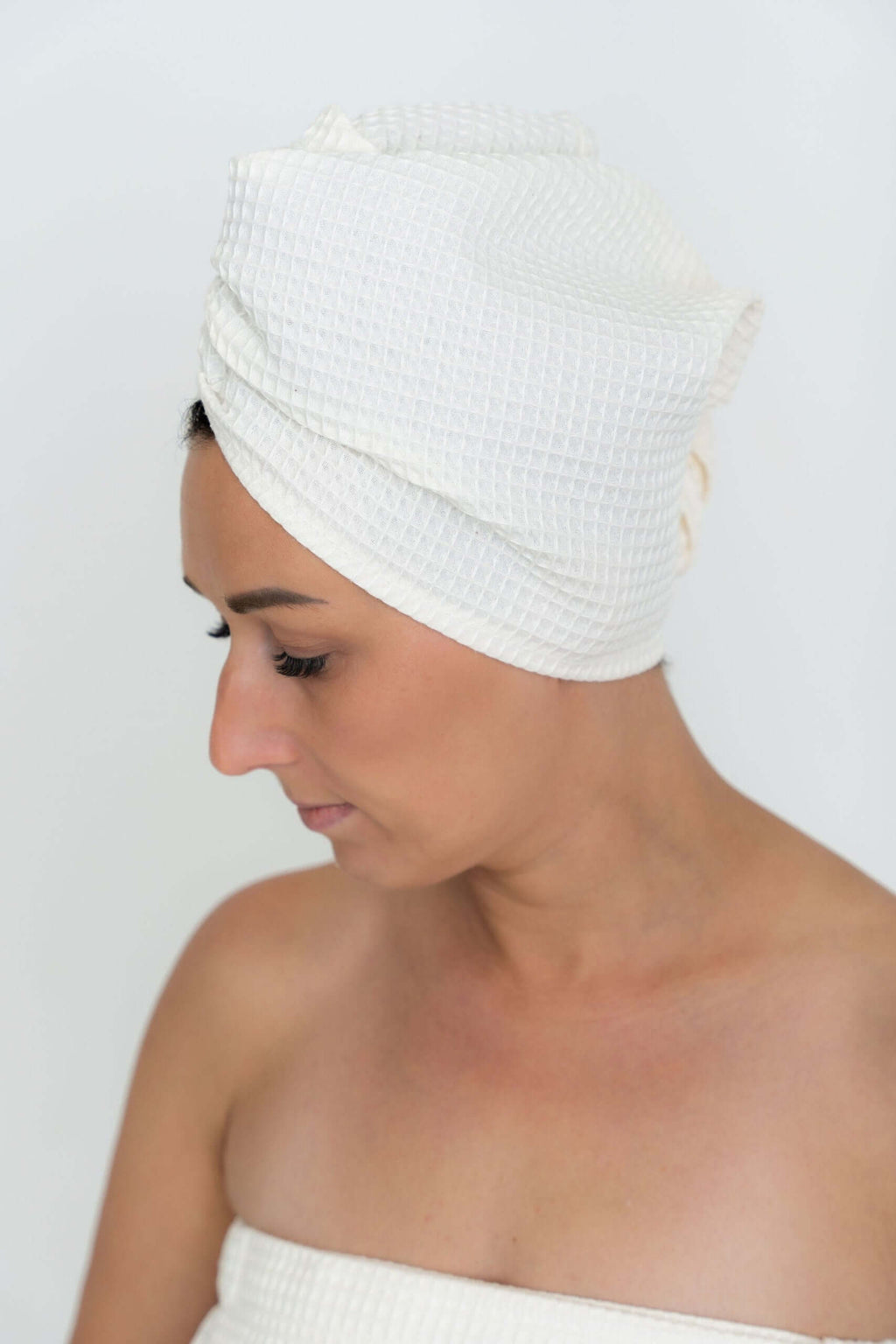 Cotton Waffle Hair Towel/Turban