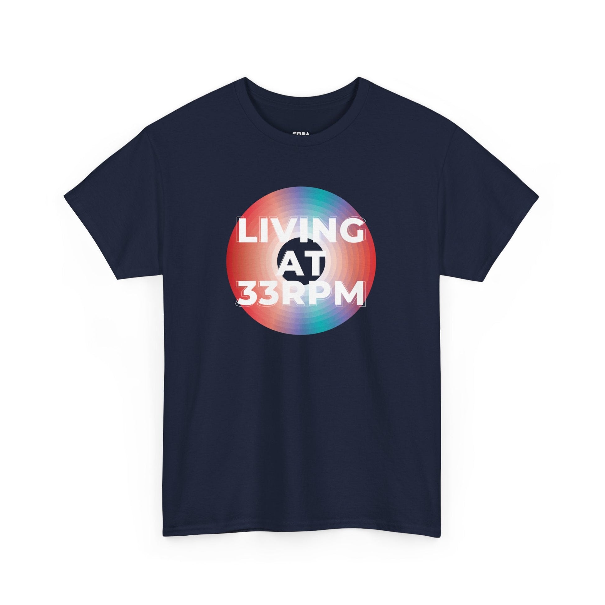 Living at 33rpm Men's Vinyl T-Shirt