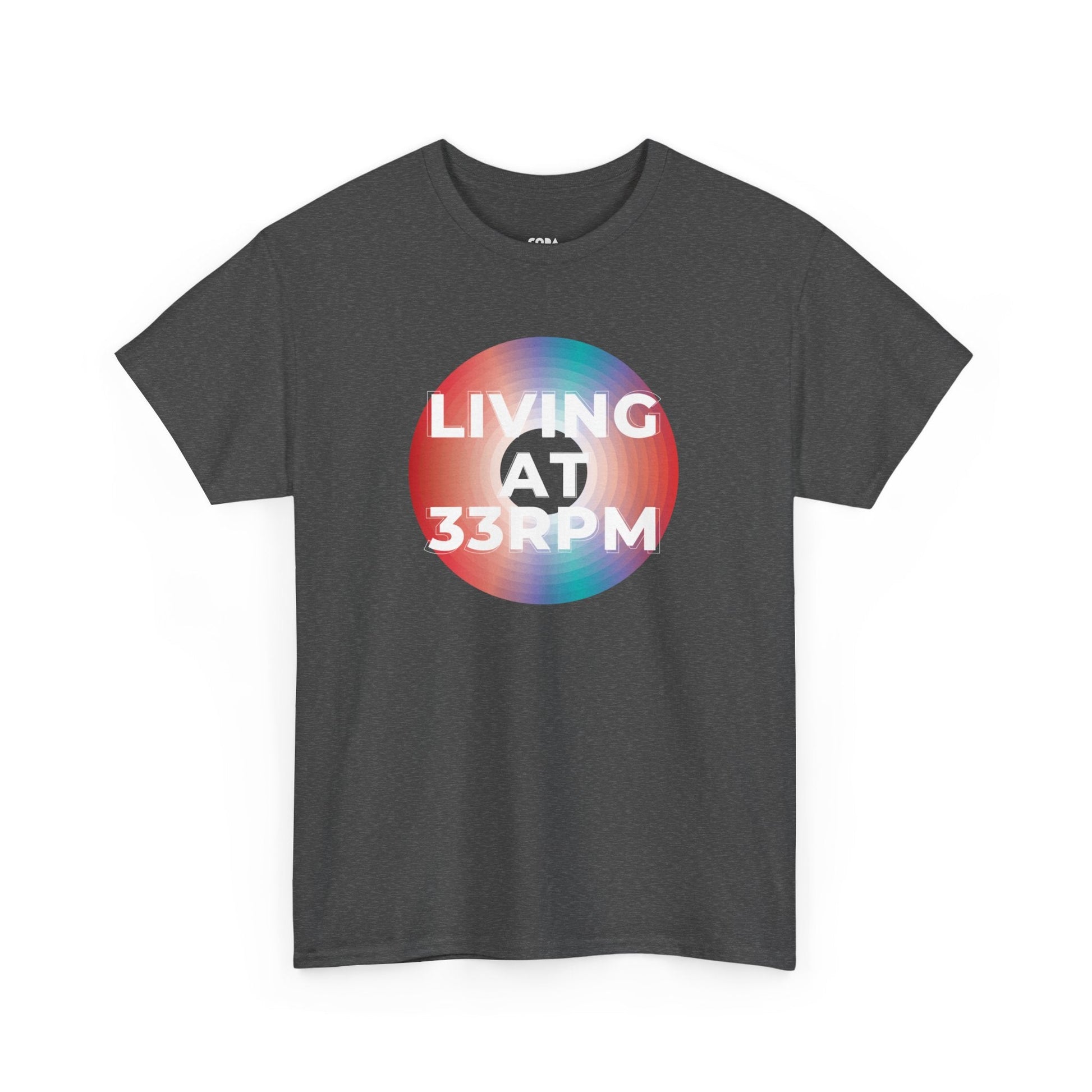 Living at 33rpm Men's Vinyl T-Shirt