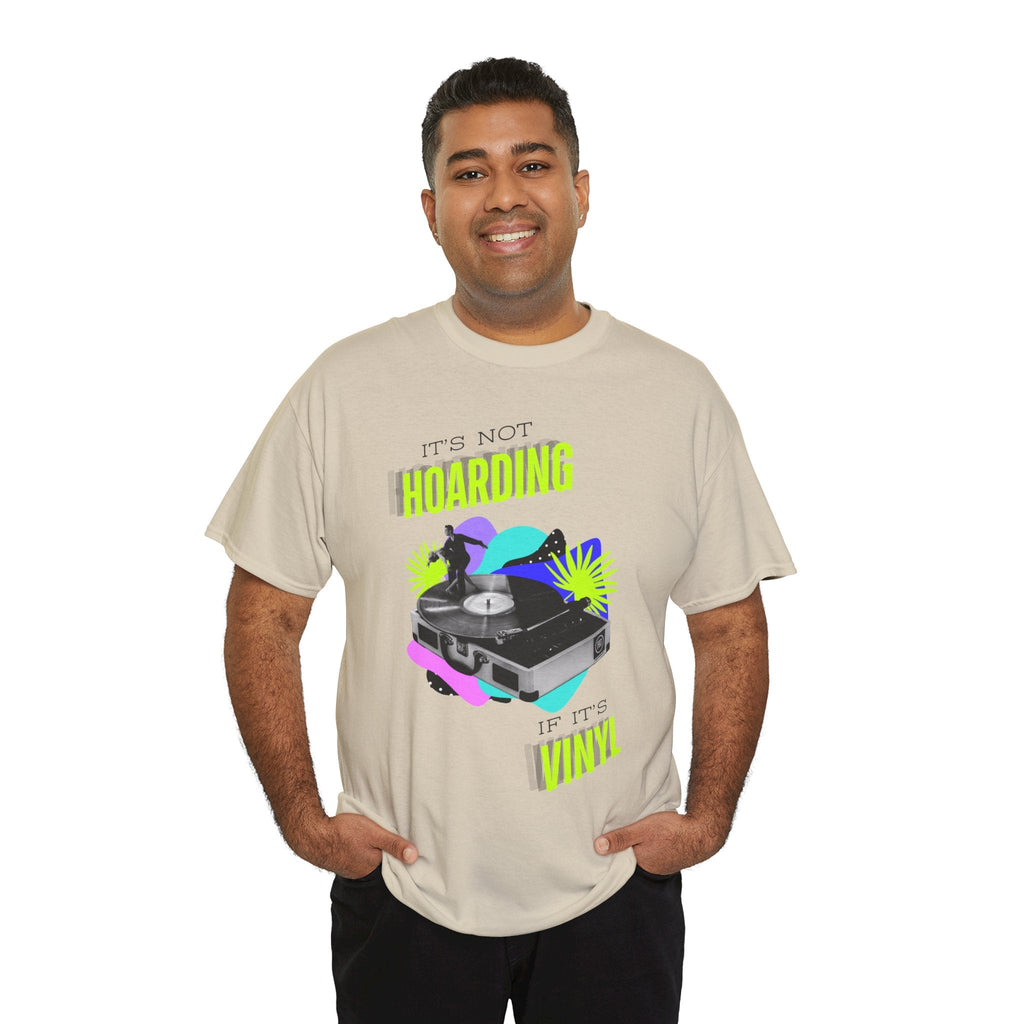 It's Not Hoarding If It's Vinyl Fluorescent Men's T-Shirt