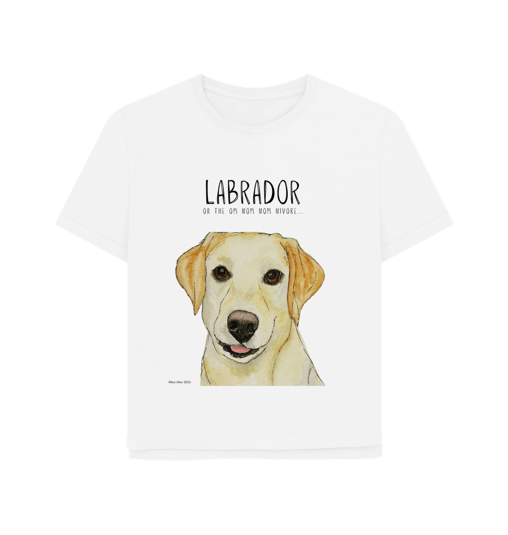 Feed Me Snacks and Compliments Yellow Labrador Relaxed Fit Tee