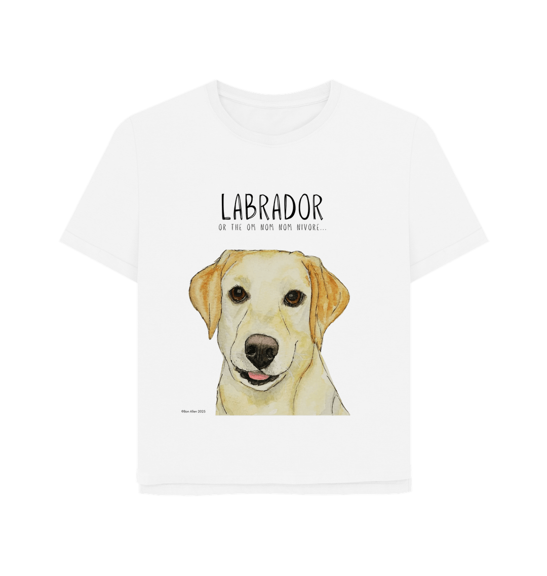 Feed Me Snacks and Compliments Yellow Labrador Relaxed Fit Tee