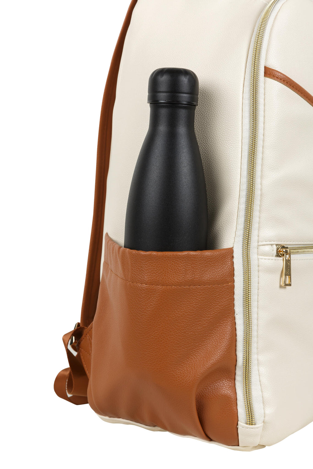 Stylish Cappuccino Diaper Bag – Versatile & Eco-Friendly Leather by Ally Scandic at www.brixbailey.com