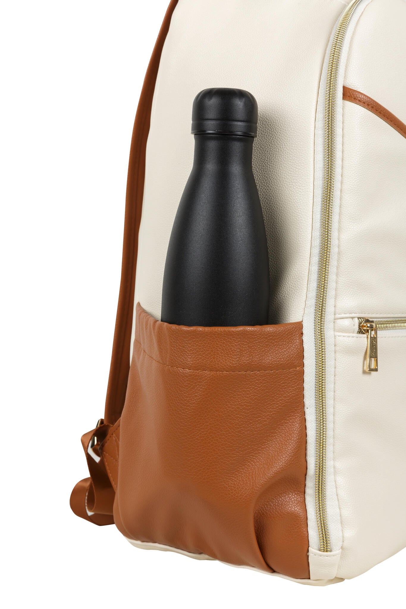 Stylish Cappuccino Diaper Bag – Versatile & Eco-Friendly Leather by Ally Scandic at www.brixbailey.com
