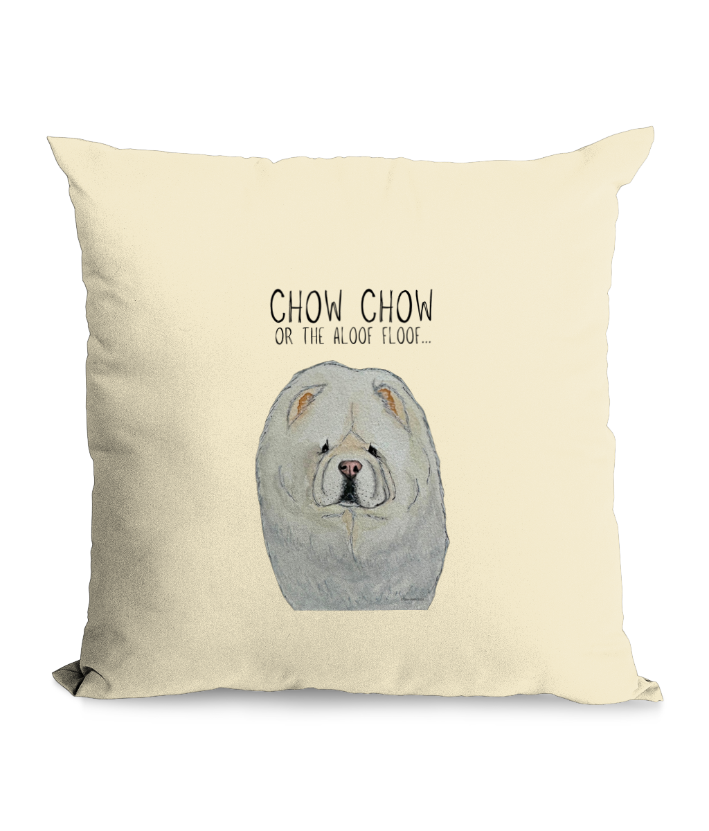 Cream Chow Chow Cushion Cover The Aloof Floof Edition
