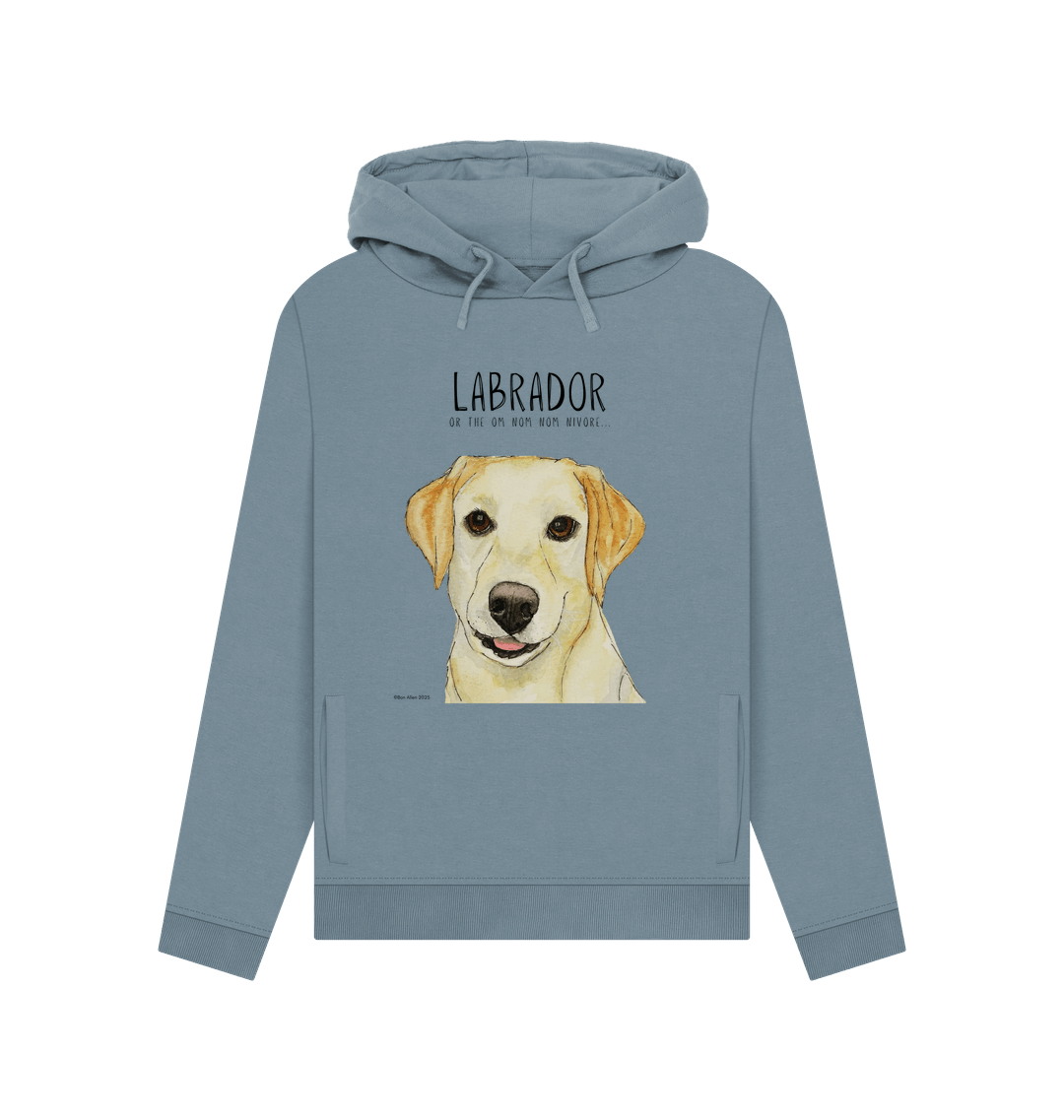 Yellow Labrador Powered by Snacks Hoodie for Women