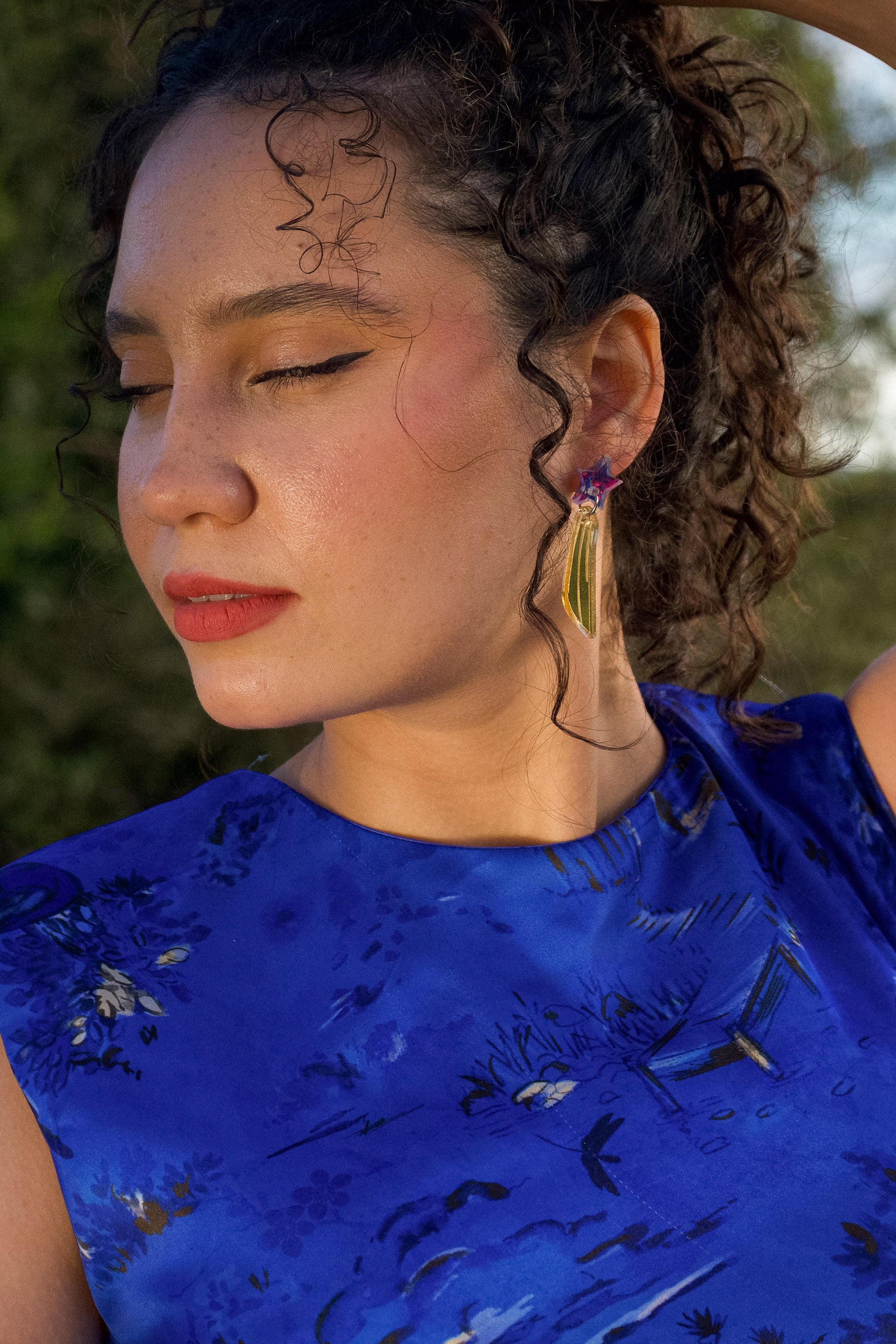 Shooting Star Stud Earrings