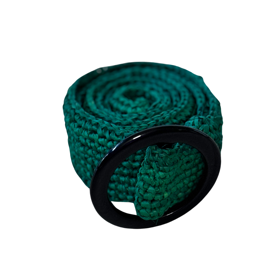 Natural Raffia Belt