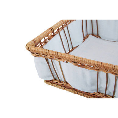 Set of Two Natural Fern Baskets with Lining