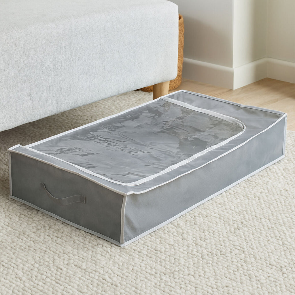 Grey Underbed Storage Bag with Window