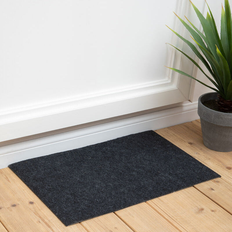 Dark Grey Doormat in Natural Coir
