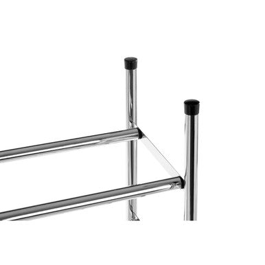 Three Tier Chrome Shoe Rack Expandable
