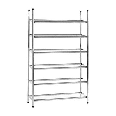 Six Tier Chrome Shoe Rack