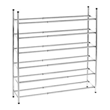 Six Tier Chrome Shoe Rack