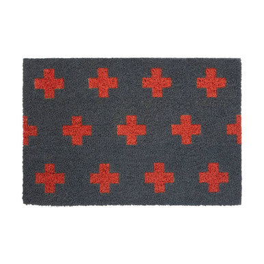 Neon Crosses Coir Doormat