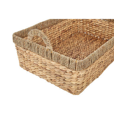 Set of 3 Seagrass Storage Baskets with Handles