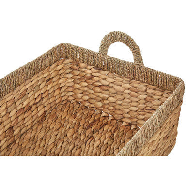 Set of 3 Seagrass Storage Baskets with Handles