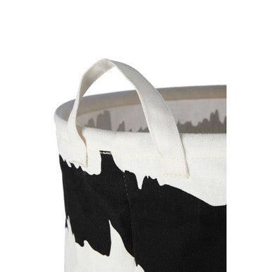 Black and White Laundry Basket