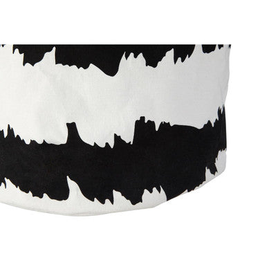 Black and White Laundry Basket