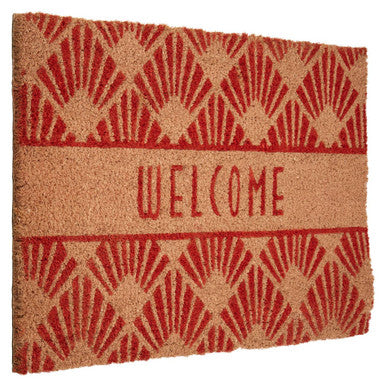 Welcome Doormat in Natural Coir