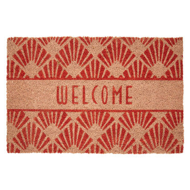 Welcome Doormat in Natural Coir