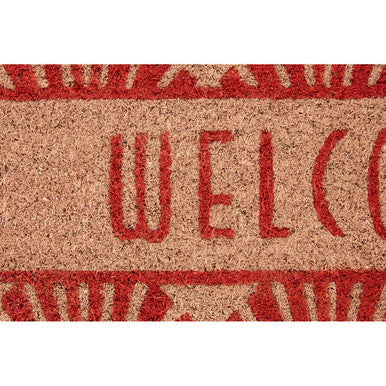 Welcome Doormat in Natural Coir