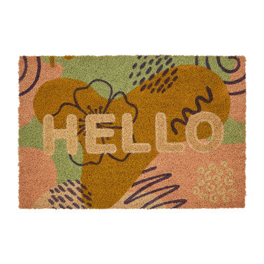 Bohemian Hello Coir Doormat