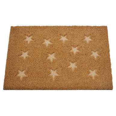 Star Embossed Coir Doormat