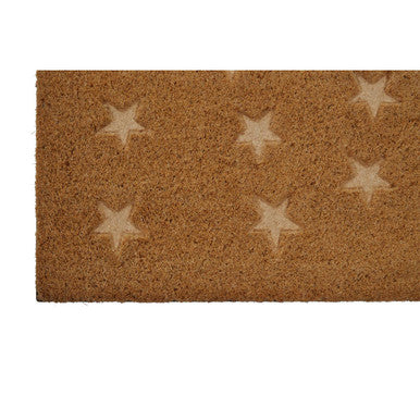 Star Embossed Coir Doormat