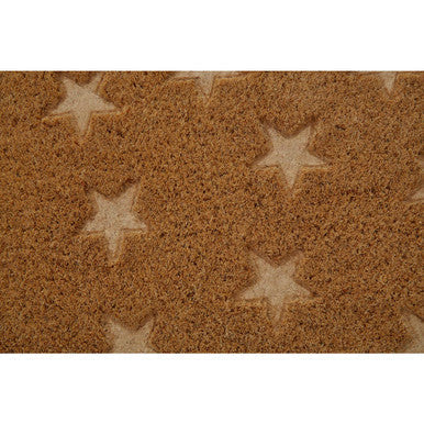 Star Embossed Coir Doormat