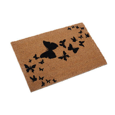 Butterflies Doormat with Soft Colour Design