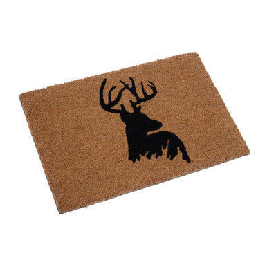 Stag Doormat with Antler Design