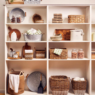 Oval Jute Basket for Storage