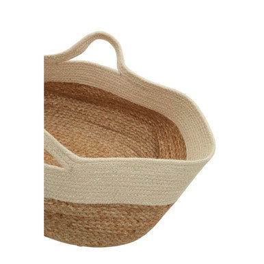 Oval Jute Basket for Storage
