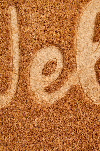 Embossed Welcome Coir Doormat