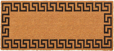 Greek Key Coir Doormat