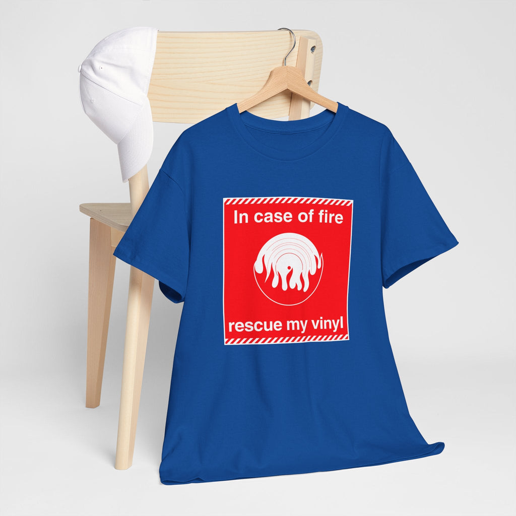 In Case of Fire Save My Vinyl T Shirt