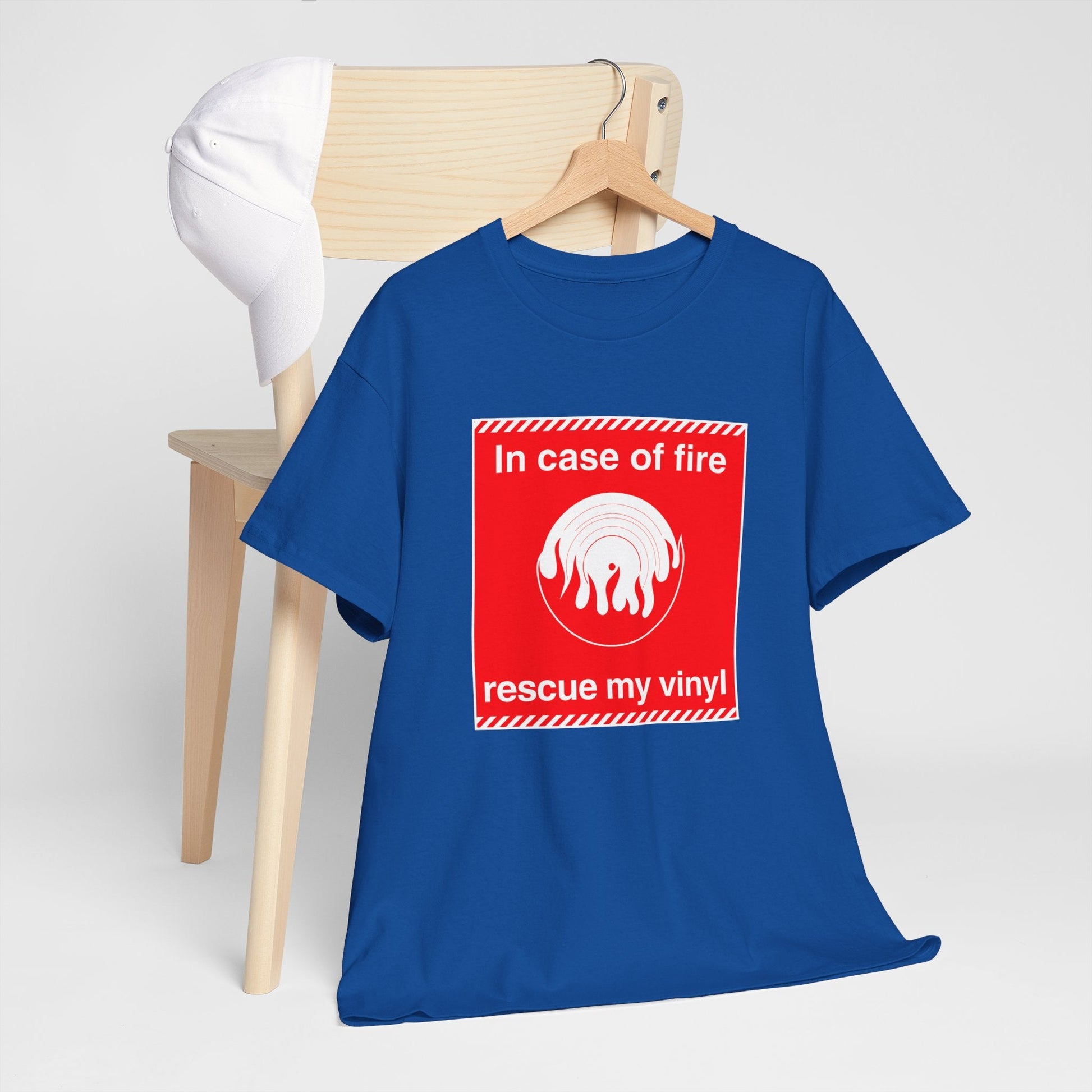 In Case of Fire Save My Vinyl T Shirt