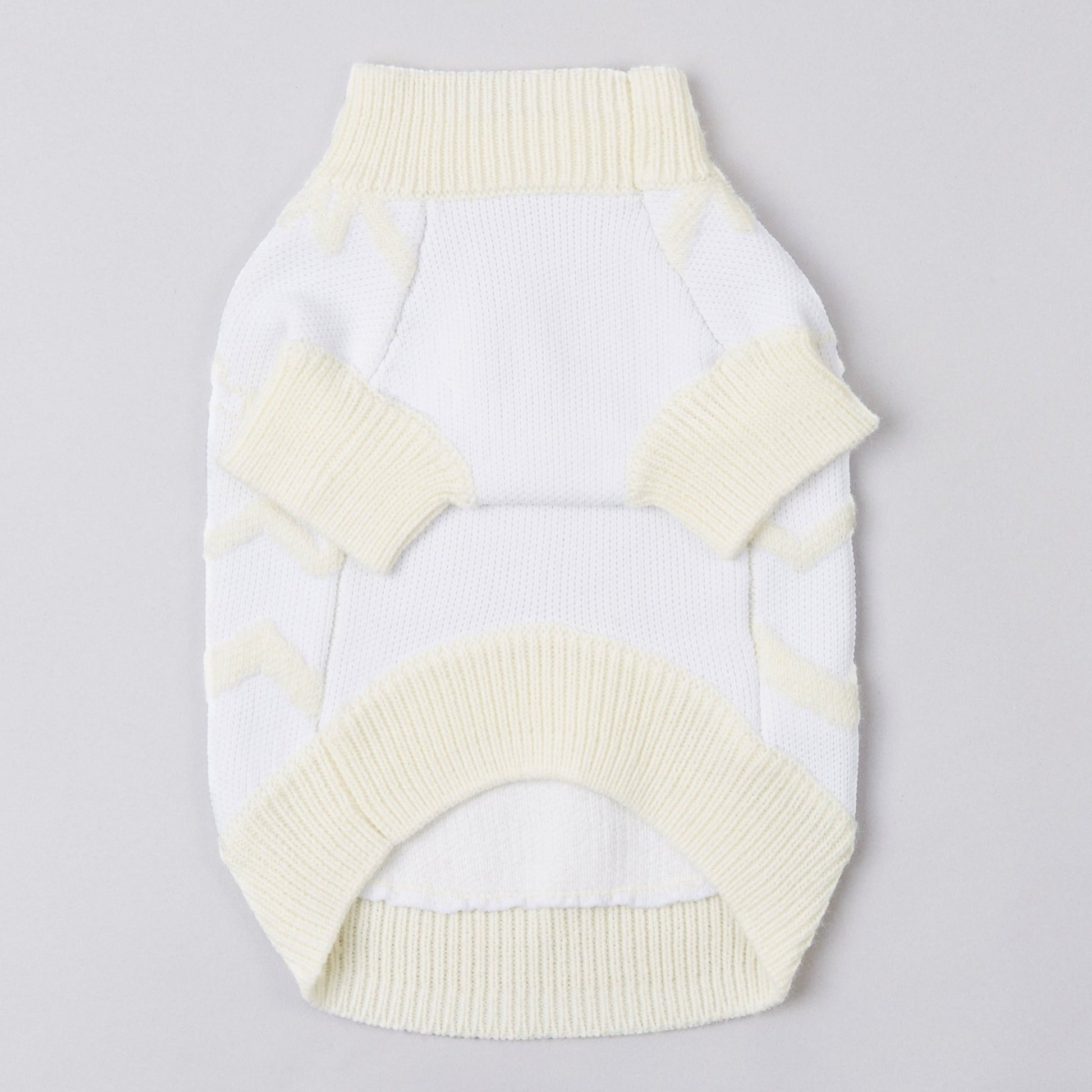 Textured Zig Zag Jumper in Dark Green and White