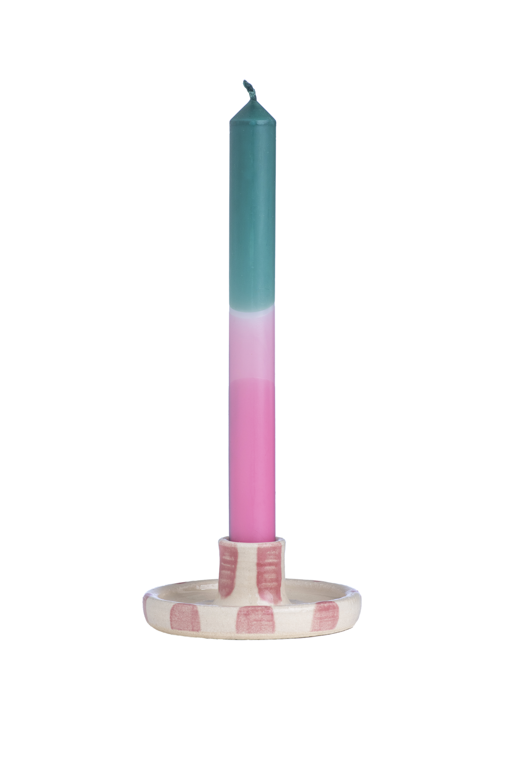 Handmade Ceramic Candle Holders with Drip Tray