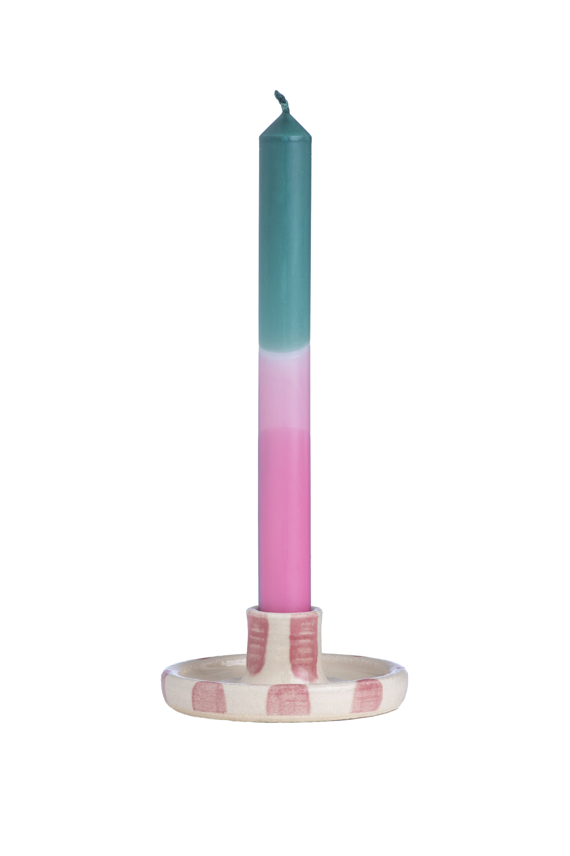 Handmade Ceramic Candle Holders with Drip Tray