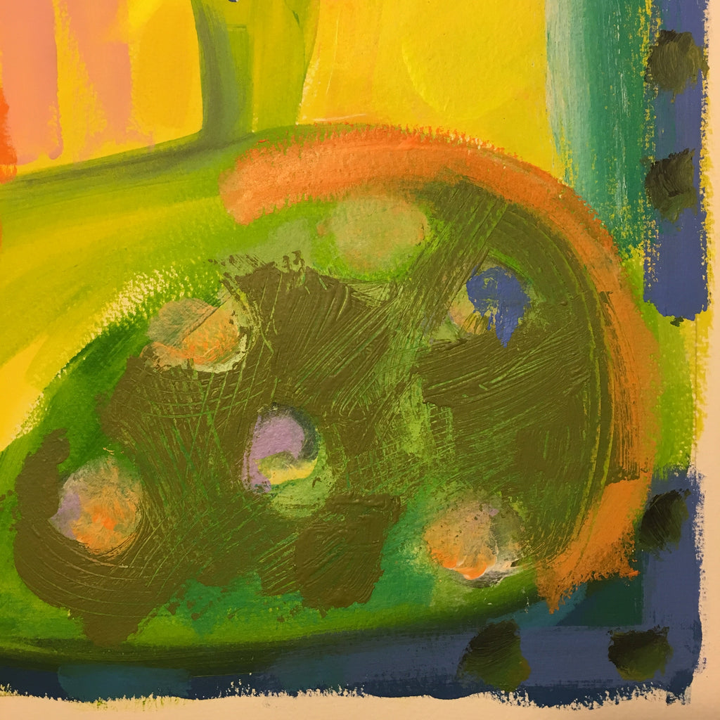 Tulip Painting Original Gouache and Watercolour