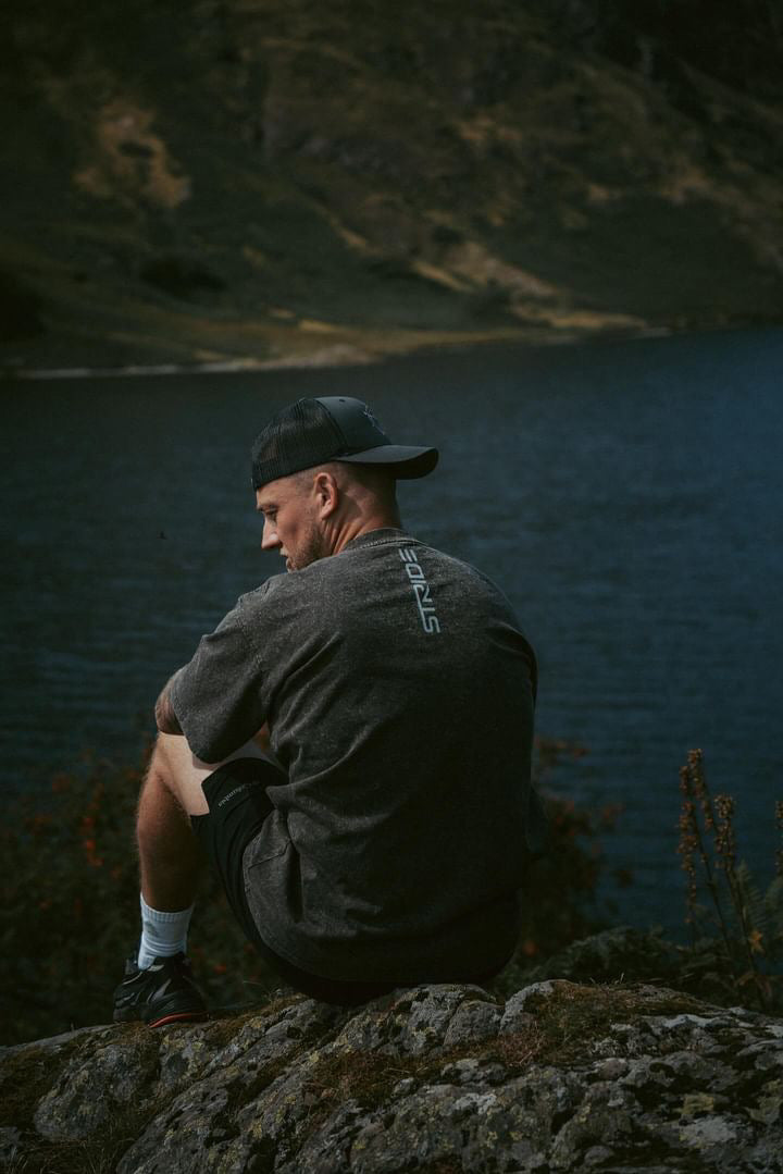 Washed Grey Cotton Drop Shoulder Oversized Tee Unisex