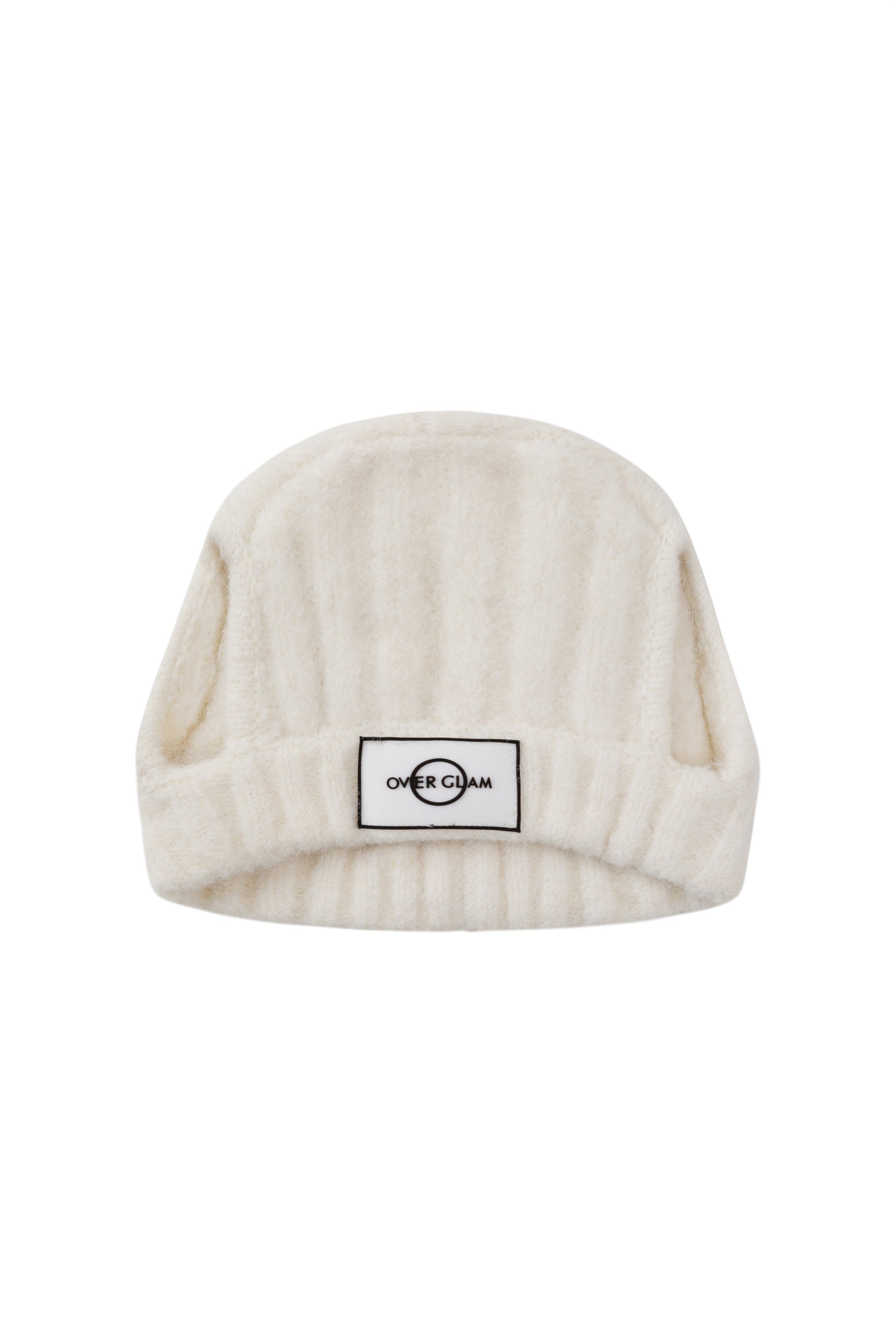 Striped Woolen Hat for Pets in White