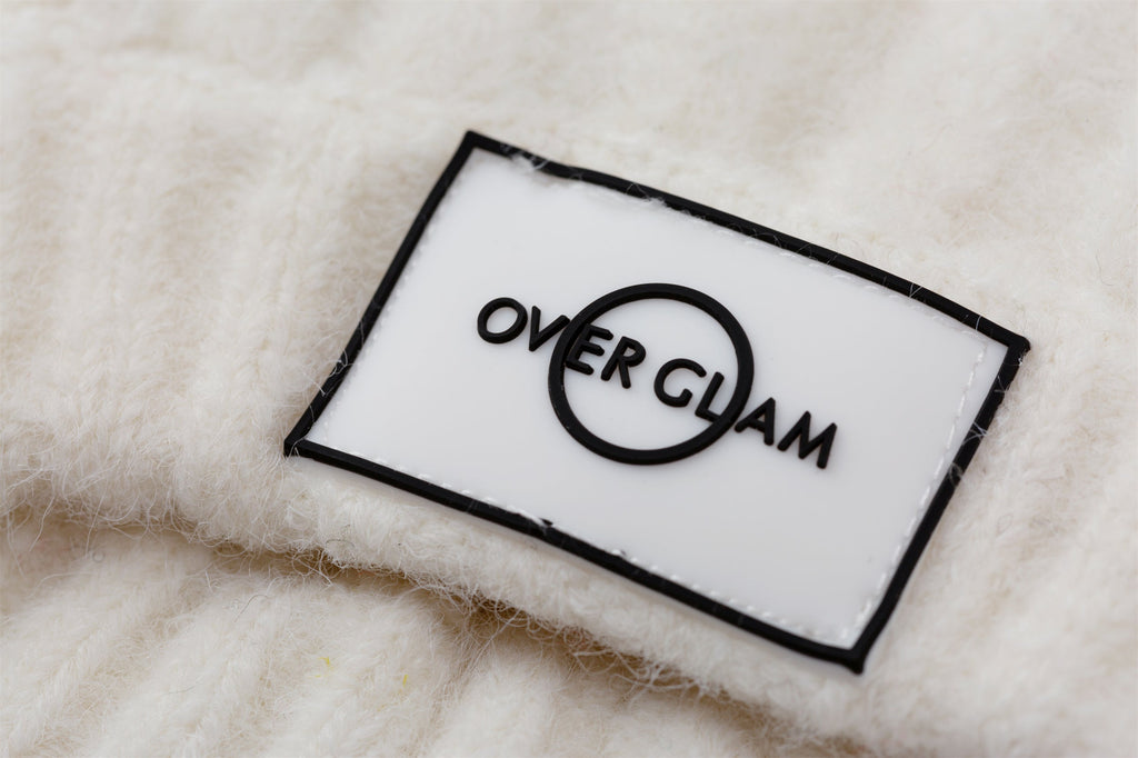 Striped Woolen Hat for Pets in White