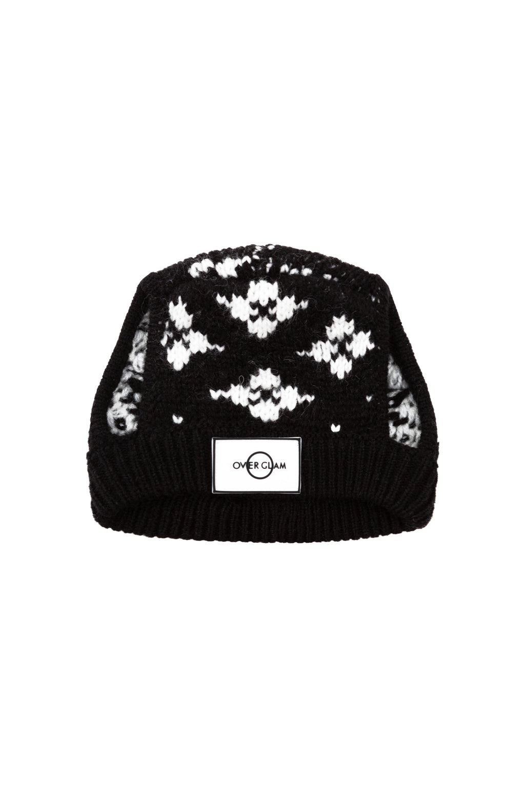 Floral Jacquard Woolen Hat for Pets