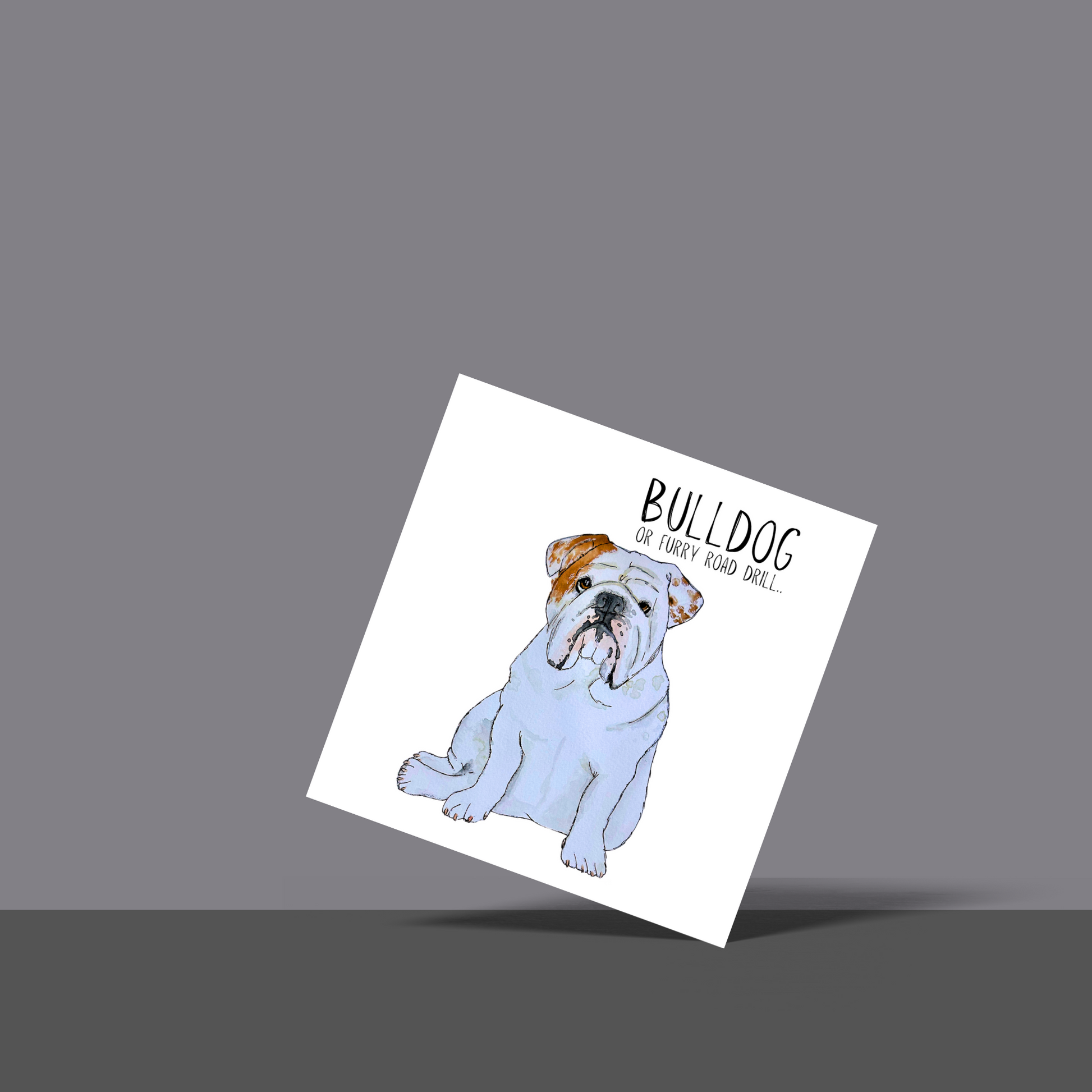Bulldog Banter Greeting Card